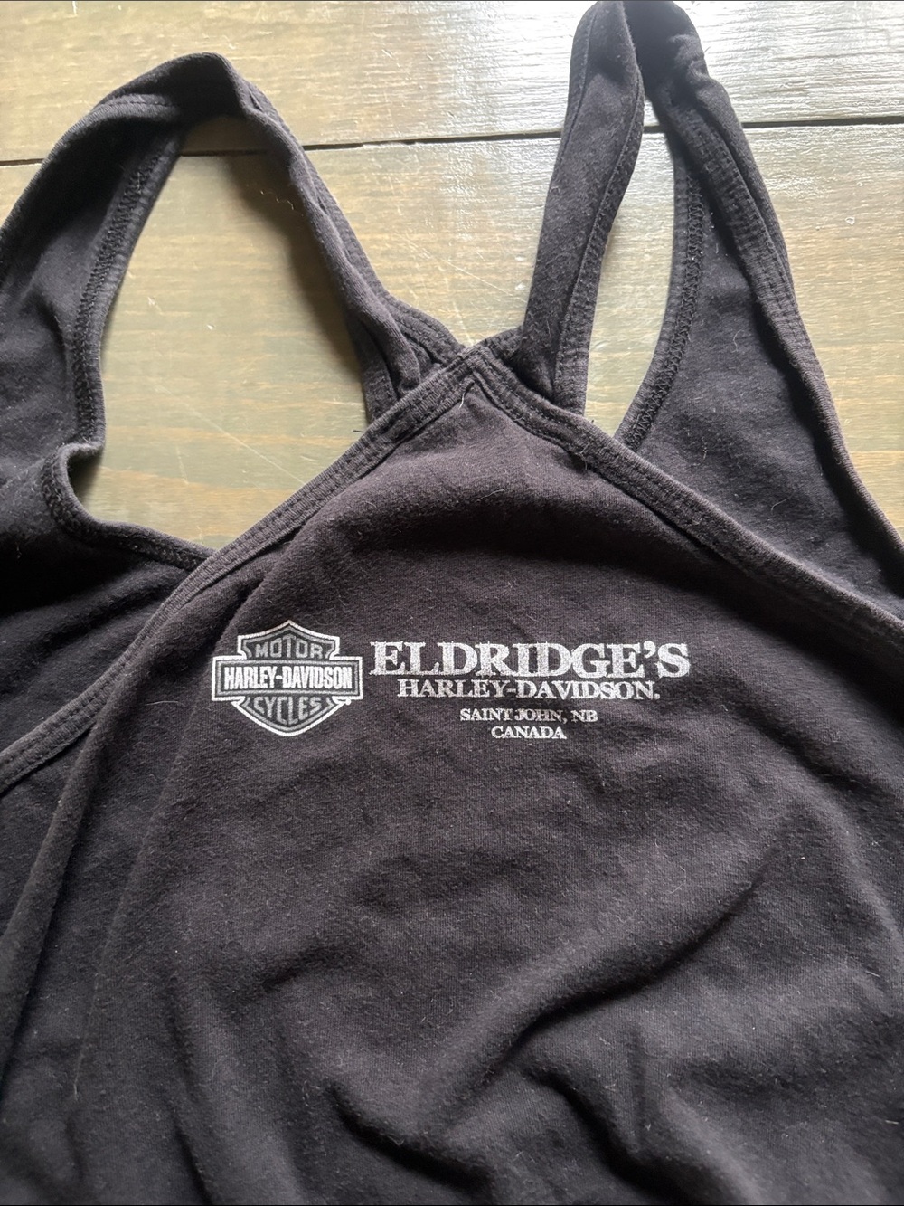 Harley-Davidson Black Rhinestone Graphic Racerback Tank - Picture 2 of 2